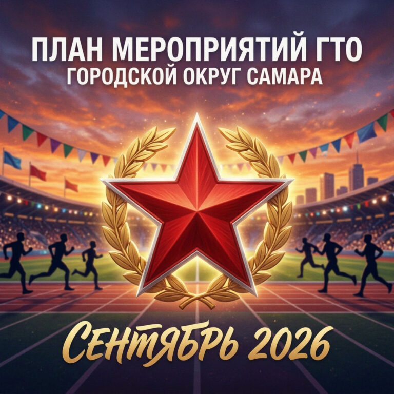 План мероприятий Всероссийского физкультурно-спортивного комплекса «Готов к труду и обороне» (ГТО) на территории городского округа Самара сентябрь 2026 года